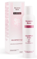 Shampoo 3 in 1 for intensive care for hair, scalp and color, Diamond Rose Biofresh