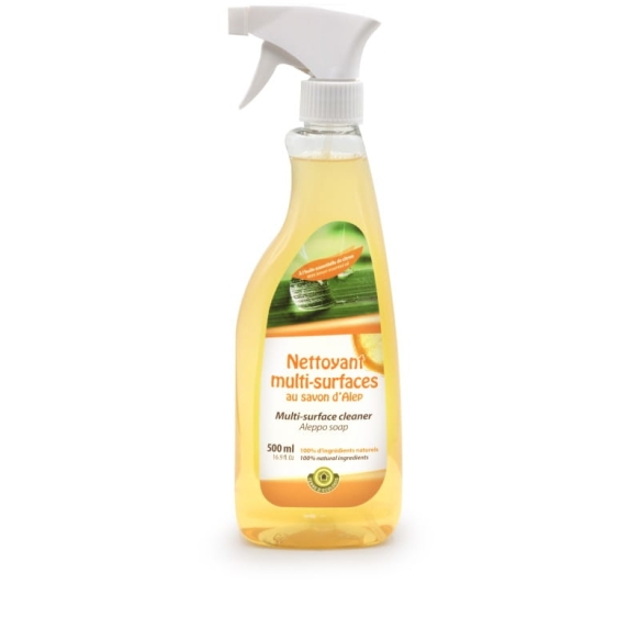 Aleppo Soap Multi-surface Cleaning Spray – Lemon, Alepia, 500ml