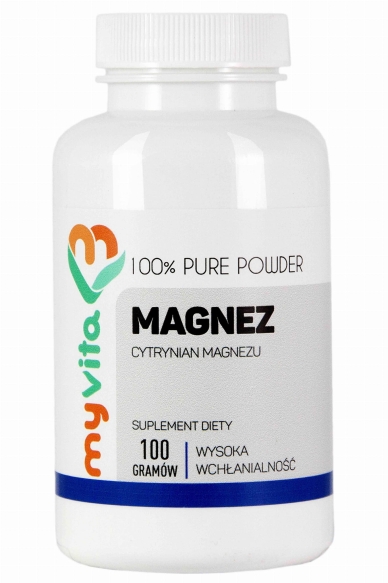 Magnesium Citrate Powder, MyVita, 100 g