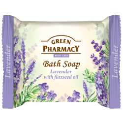 Lavender Bath Soap with Flaxseed Oil, Green Pharmacy, 100 g