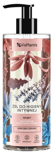 Oak Bark &amp; Sage Soothing Intimate Hygiene Gel, Vis Plantis