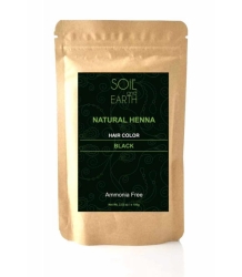Natural Henna Black, Soil & Earth, 100g