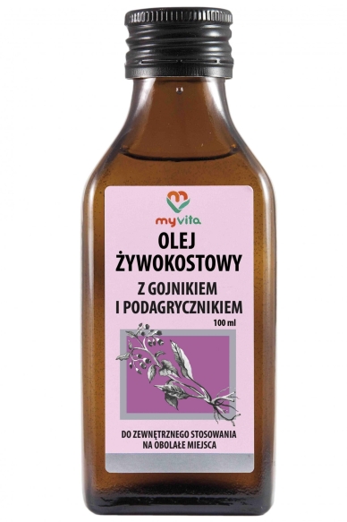 Olej Żywokostowy z Gojnikiem i Podagrycznikiem, MyVita 100 ml