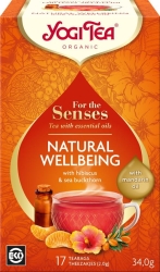 Herbata Ziołowo-owocowa z Mandarynkowym Olejkiem Eterycznym, Naturalny Dobrostan, NATURAL WELLBEING, Yogi Tea
