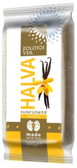 Chałwa Słonecznikowa Waniliowa Złoty Wiek, 500g