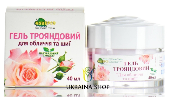 Rose Moisturising Face &amp; Neck Gel, Adverso, 40 ml