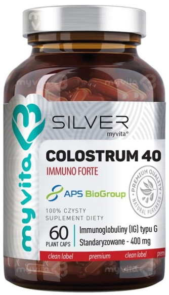 Colostrum IMMUNO FORTE, SILVER PURE 100%, Myvita