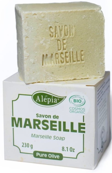 Pure 100% Olive Marseille Soap, Alepia, 230g