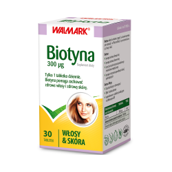 Biotyna 300 mcg, Walmark, 30 tabletek