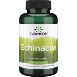 Echinacea 400mg Jeżówka Purpurowa, Swanson, 100 kapsułek