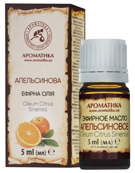 Olejek Pomarańczowy, 100% Naturalny, Aromatika 5 ml