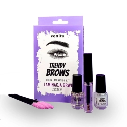Zestaw do laminacji brwi, Venita Trendy Brows