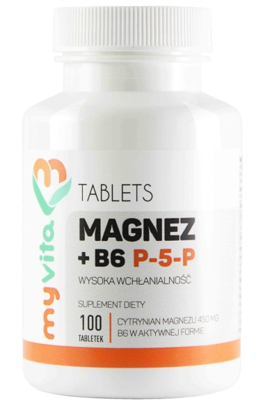 Magnesium + Vitamin B6 P-5-P, Tablets, MyVita