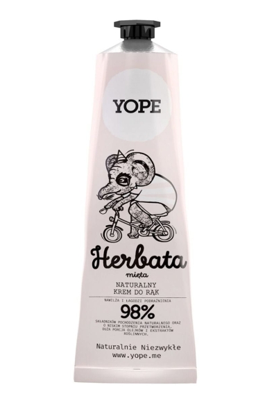 Tea &amp; Mint Natural Hand Cream, Yope, 100 ml