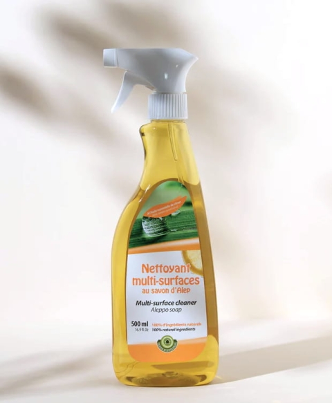 Aleppo Soap Multi-surface Cleaning Spray – Lemon, Alepia, 500ml