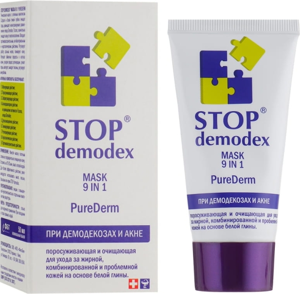 Maseczka 9 w 1 Purederm Stop Demodex (Demodekoza, Nużyca, Trądzik)