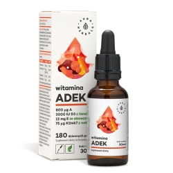 Vitamin A + D3 (2000IU) + E + K2mk7 (ADEK), Drops, 30ml