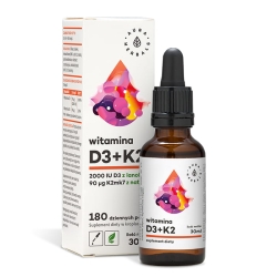 Vitamin D3 (2000IU) + K2mk7, Drops, Aura Herbals, 30ml
