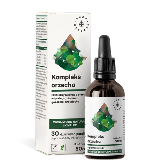 Orzech Kompleks, Wormwood Natural Complex, Krople, Aura Herbals