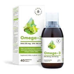 Omega-3 (370 DHA / 700 EPA), Aura Herbals, 200 ml