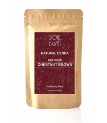 Naturalna Henna Indyjska ORZECHOWY BRĄZ, Soil & Earth, 100g
