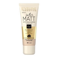 Eveline Satin Matt Матирующая основа 4в1 - 101 Ivory