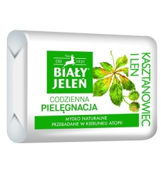Biały Jeleń Codzienna Pielęgnacja Mydło hipoalergiczne Kasztanowiec i Len  100g