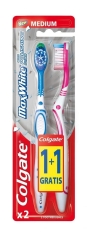 Colgate Szczoteczka Max White średnia - mix kolorów 1+1 Gratis