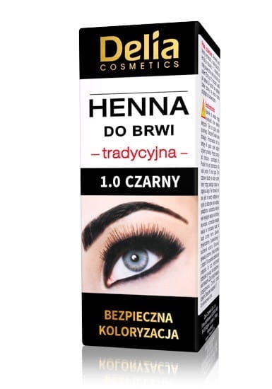 Delia Cosmetics Henna do brwi 1.0 Czarna  1szt