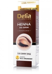 Delia Cosmetics Eyebrow Expert Kremowa henna do brwi 3.0 ciemny brąz