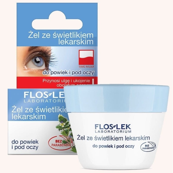 Floslek Żel ze świetlikiem lekarskim do powiek i pod oczy 10 g