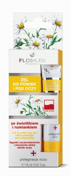 Floslek Żel do powiek i pod oczy ze świetlikiem i rumiankiem 15 ml