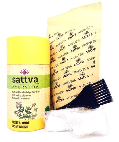 Henna Jasny Blond, Naturalna Ziołowa Farba do Włosów, Sattva