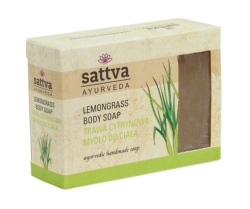 Trawa Cytrynowa Naturalne Mydło Glicerynowe Sattva, 125g