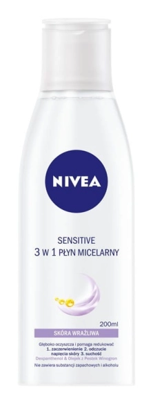 Nivea Micellair Płyn micelarny 5w1 do cery wrażliwej i nadwrażliwej 200ml