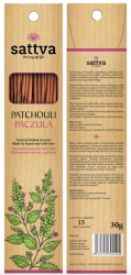 Patchouli (Paczula) Kadzidełka Naturalne, Sattva Incense, 30g