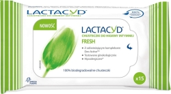 Lactacyd Fresh Chusteczki do higieny intymnej, 15szt