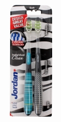 Jordan Szczoteczka do zębów DUO Individual Clean Soft - mix kolorów  1 op-2szt