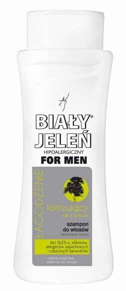 Biały Jeleń Szampon hipoalergiczny Men z sokiem z brzozy  300ml