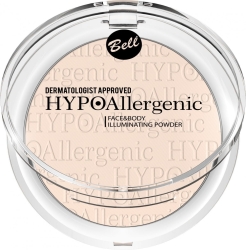 Bell Hypoallergenic Puder rozświetlający do twarzy i ciała  nr 01