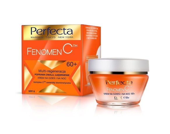 Perfecta Fenomen C 60+ Krem Multi-regeneracja,poprawa owalu,ujędrnienie na dzień i noc  50ml