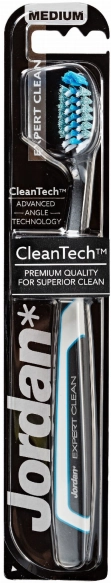 Jordan Szczoteczka do zębów Expert Clean medium - mix kolorów 1szt