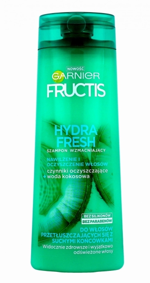 Fructis Hydra Fresh Szampon do włosów przetłuszczających się z suchymi końcówkami  400ml