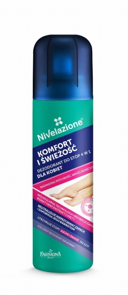 Farmona Nivelazione Stopy Dezodorant do stóp 4w1 dla kobiet "Komfort i Świeżość"  180ml