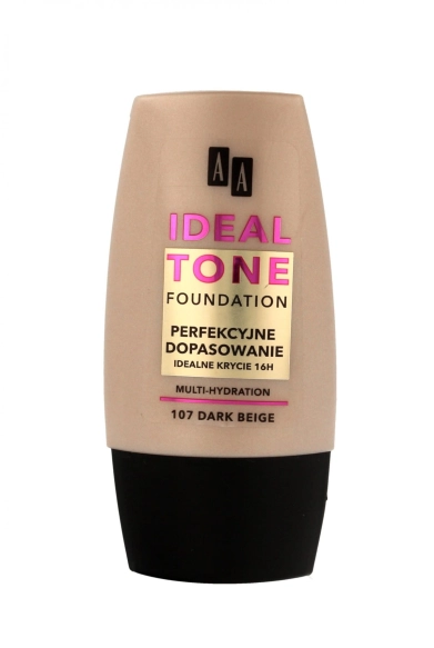 AA Make Up Ideal Tone Podkład "Perfekcyjne Dopasowanie" nr 107 dark beige  30ml