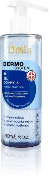 Delia Żel do mycia twarzy i oczu DERMO SYSTEM  200 ml