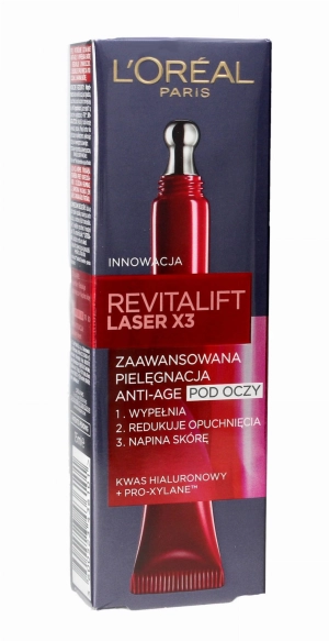 Loreal REVITALIFT LASER X3 Krem po oczy Anti-Age  15ml