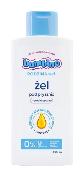 Bambino Rodzina Micelarny Żel pod prysznic hiperdelikatny 400ml