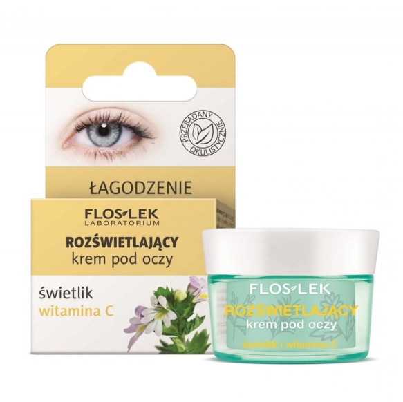 Floslek Rozświetlający krem pod oczy świetlik witamina C 15 ml