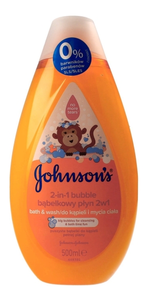 Johnson`s Baby Bubble Bąbelkowy Płyn do kąpieli 2w1 dla dzieci  500ml